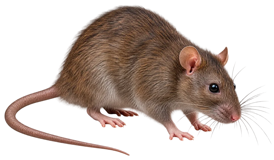 Rat brun de profil