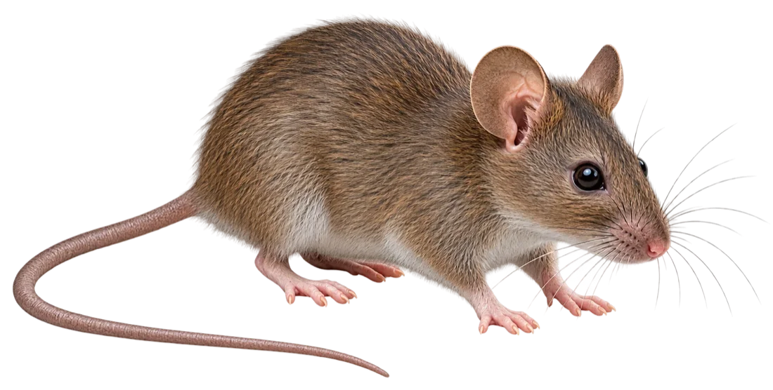 Souris domestique de profil