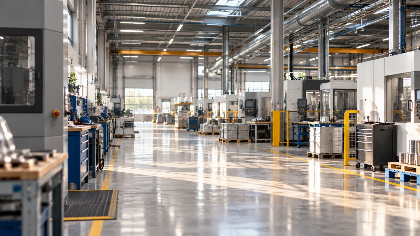 Atelier de production industrielle