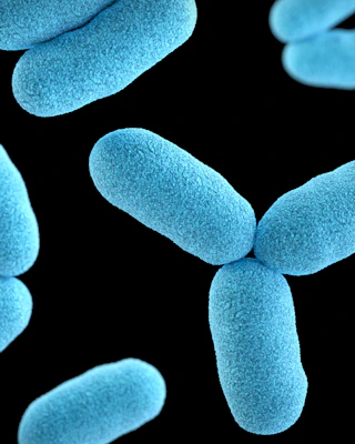 Bactéries vues au microscope